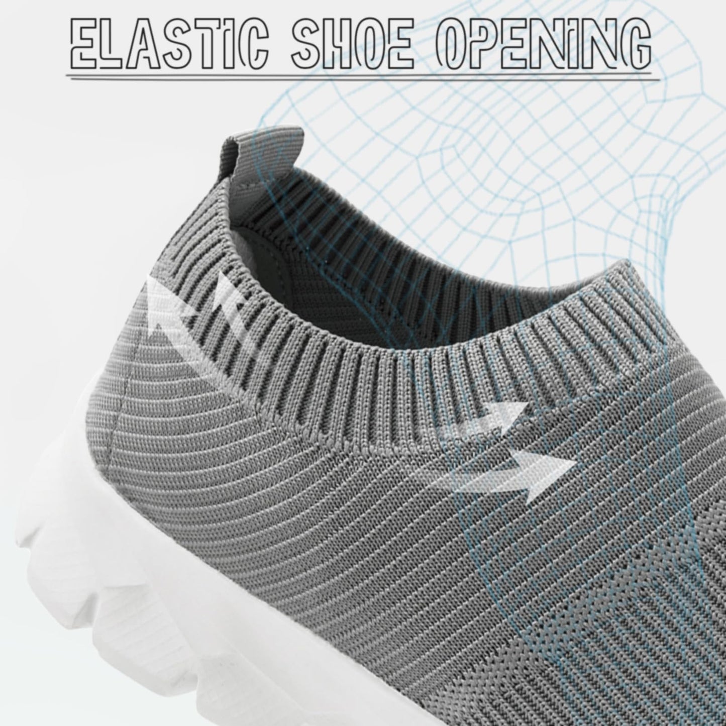 Men’s Slip-On Running Shoes – Lightweight Breathable Athletic Sneakers