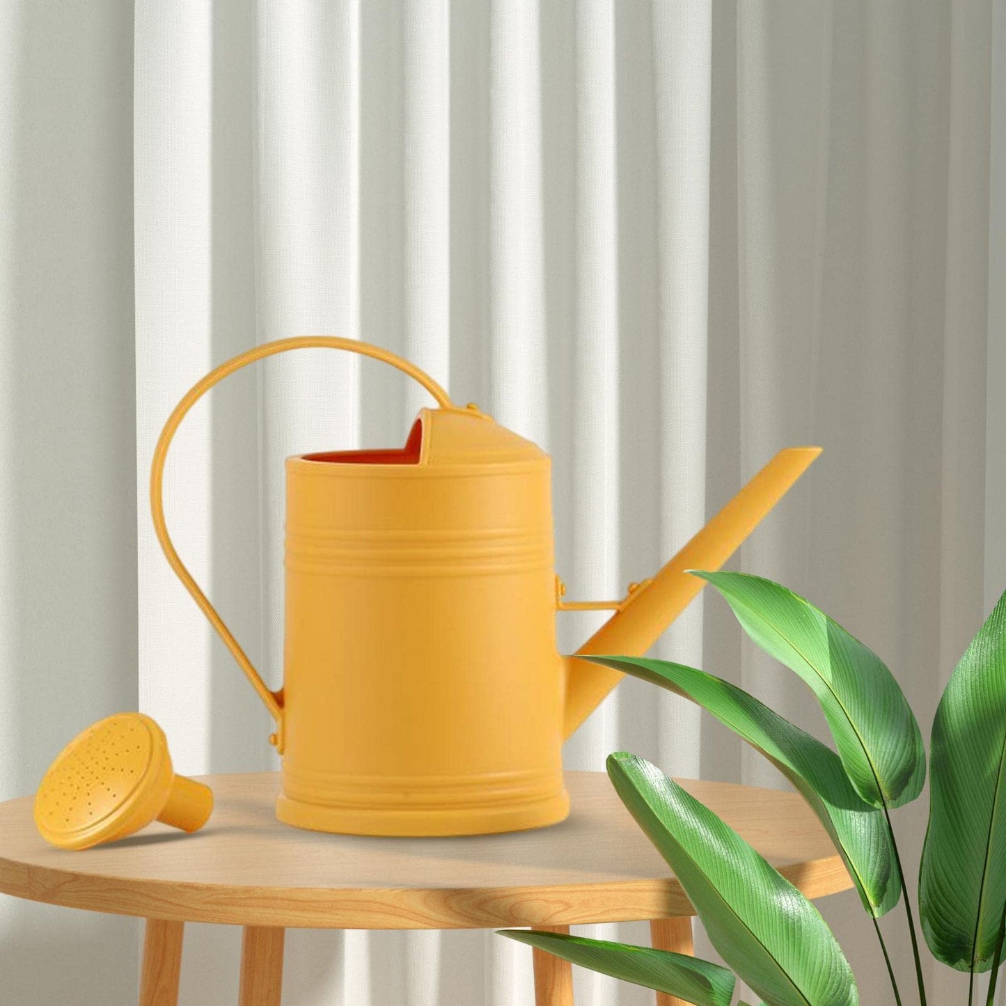 Sharplace Gießkanne Gartengießkanne Blumengießkanne Pflanzengießer aus Kunststoff mit abnehmbarem Zerstäuber und langem Auslauf Ideal für die Gartenbewässerung zu Hause