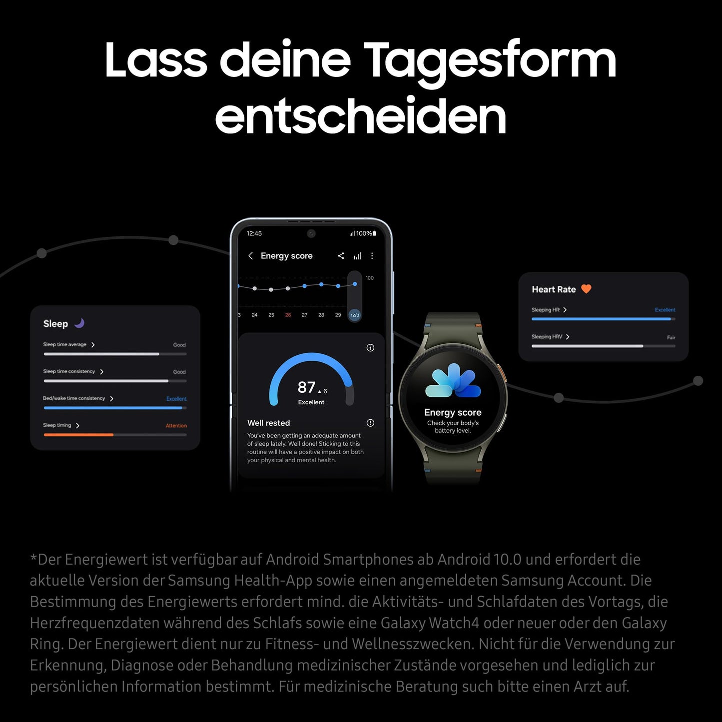Samsung Galaxy Watch7 Smartwatch, Fitness-Uhr, Fitness Tracker und Aktivitätstracker, 44 mm, Bluetooth, Silver, Inkl. 36 Monate Herstellergarantie