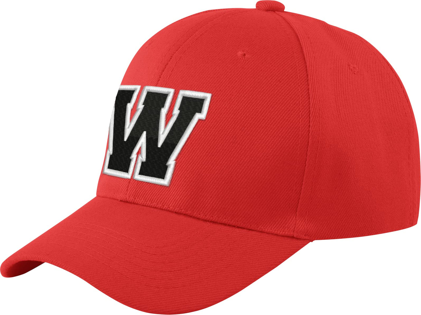 morefaz New Baseballkappe, rot, für Jungen, Mädchen, Kinder, Mütze, Unisex, A-Z, Alphabet