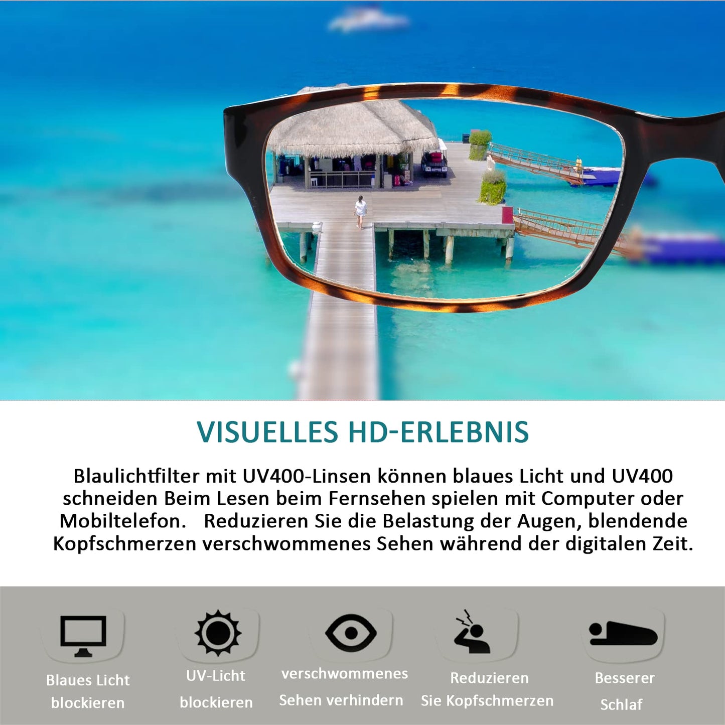 COJWIS Lesebrille 6 Pack herren und Damen Qualität Feder Scharnier Blaulichtfilter Leser Brille(6 Farbe Mischen-1, 2.00)