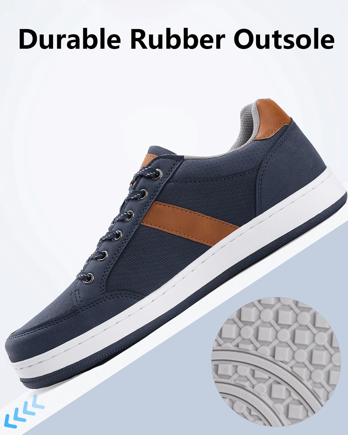 LANGDU Men’s Casual Sneakers – Lightweight Breathable Walking Sports Shoes