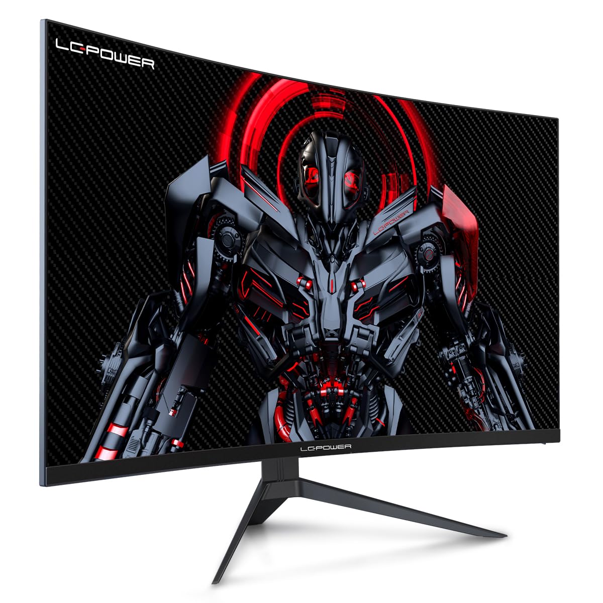 LC-POWER LC-M24-FHD-165-C-V2 24 Zoll Curved Gaming Monitor, FHD 1920x1080 Pixel, 1ms, 165Hz, AMD FreeSync, G Sync kompatibel, HDMI, Display Port, VESA