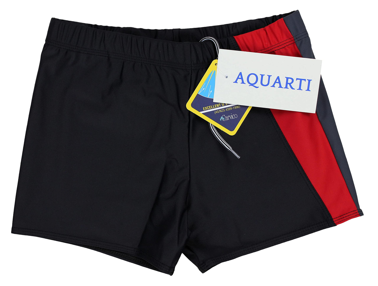 Men’s Short Swim Briefs – Asymmetric Design with Side Stripe