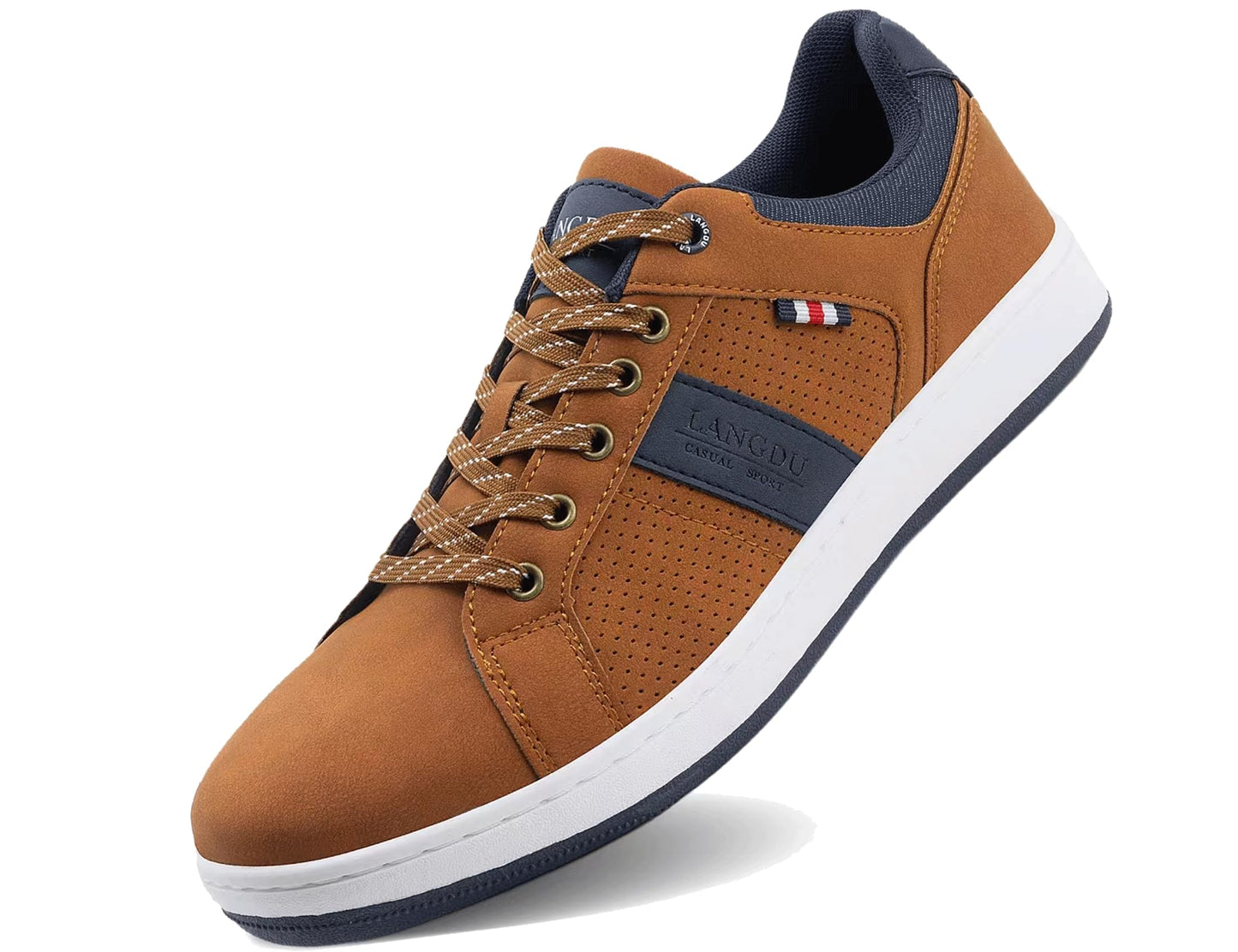 LANGDU Men’s Casual Sneakers – Lightweight Breathable Walking Sports Shoes