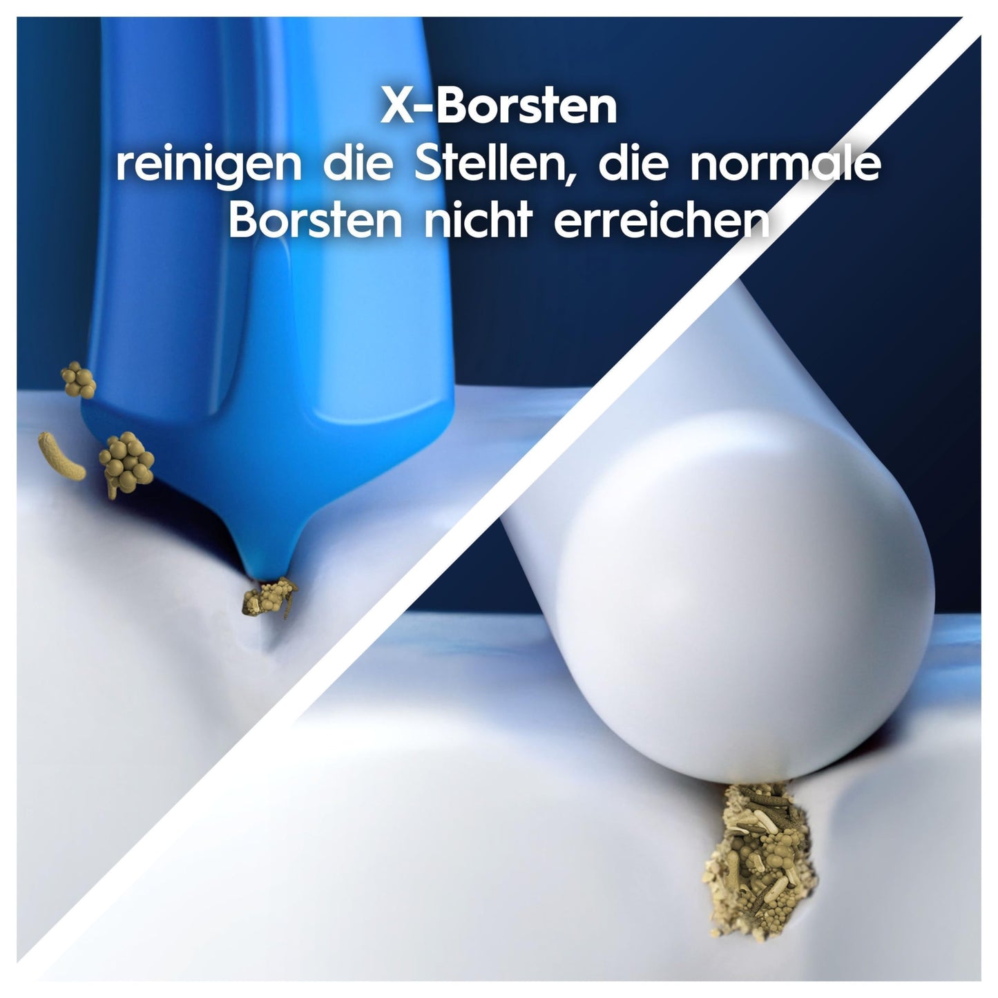 Oral-B Pro CrossAction Aufsteckbürsten für elektrische Zahnbürste, 6 Stück, überlegene Zahnreinigung mit innovativen X-förmigen Borsten, Original Oral-B Zahnbürstenaufsatz, Made in Germany