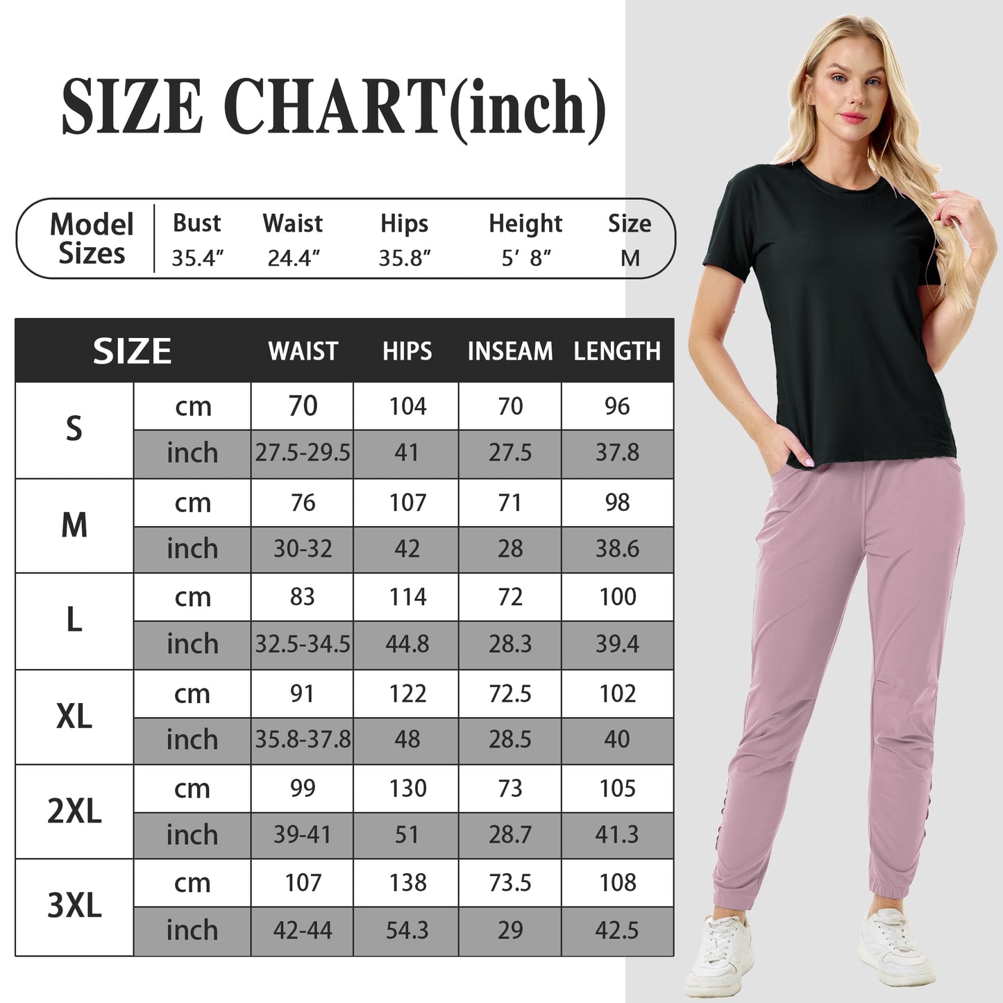 Women’s Jogging Pants – Athletic Sweatpants, Scrub Joggers for Workout