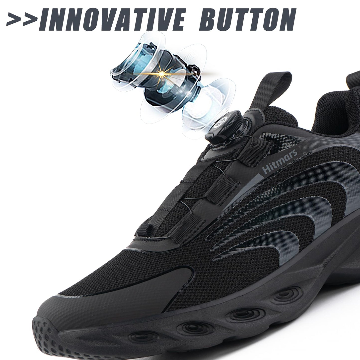 Hitmars Men’s Sneakers – Lightweight Running & Sports Shoes