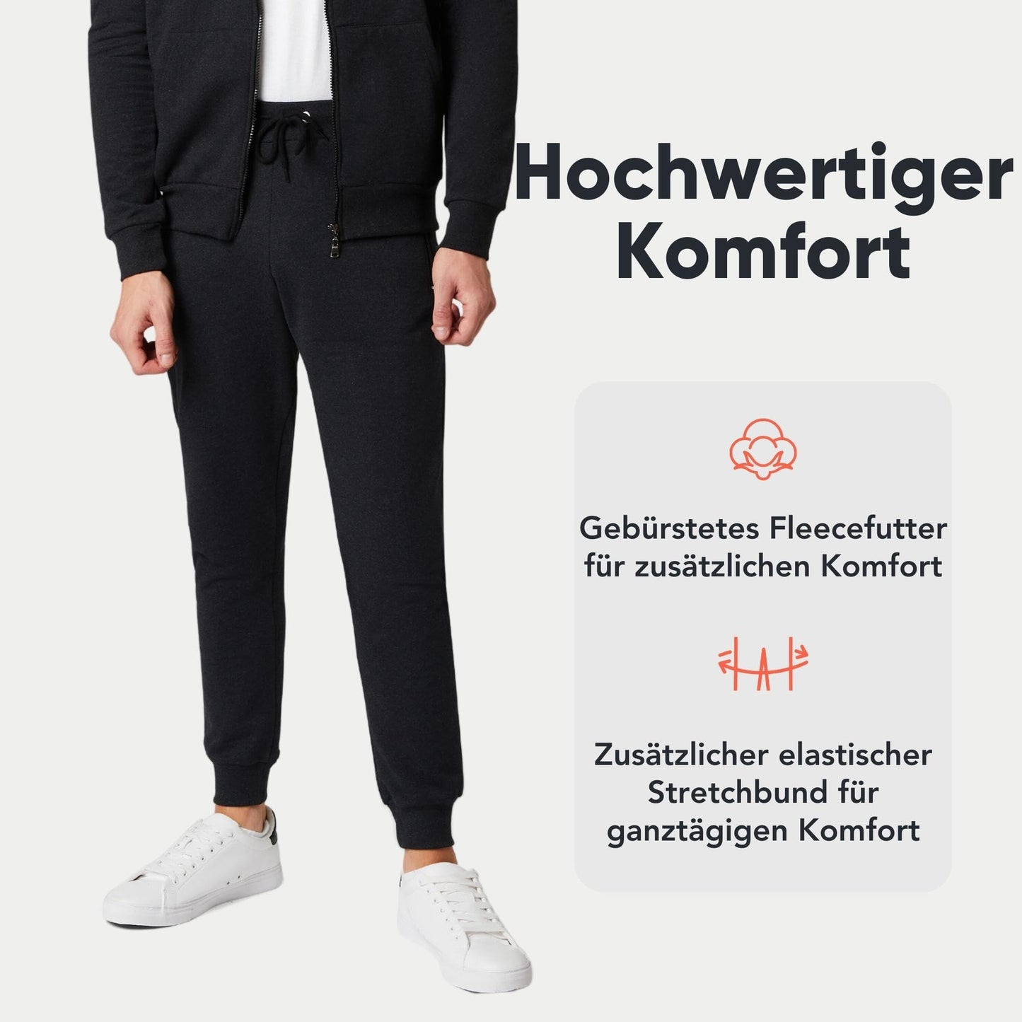 Men’s Slim Fit Joggers – Fleece-Lined Sweatpants