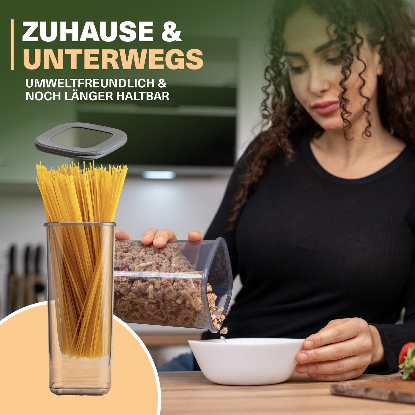 Viwares Vorratsdosen mit Deckel Luftdicht, 12er Vorratsbehälter Set BPA-Frei, Vorratsdose zur Müsli Mehl Aufbewahrung Küche, Praktische Organizer Küche, Frischhaltedosen für Lebensmittelaufbewahrung
