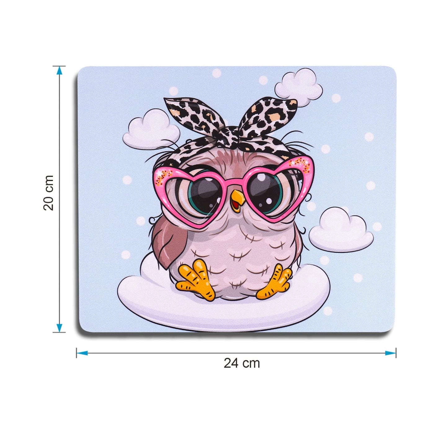 AOKSUNOVA Mauspad Office Mauspad Klein Niedliches Design 24 x 20 x 0,3 cm Mousepad mit Motiv (MF-174)