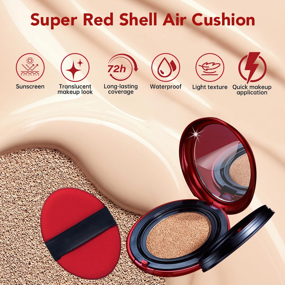 KUIRUNRX® Cushion Foundation – Red (21N)