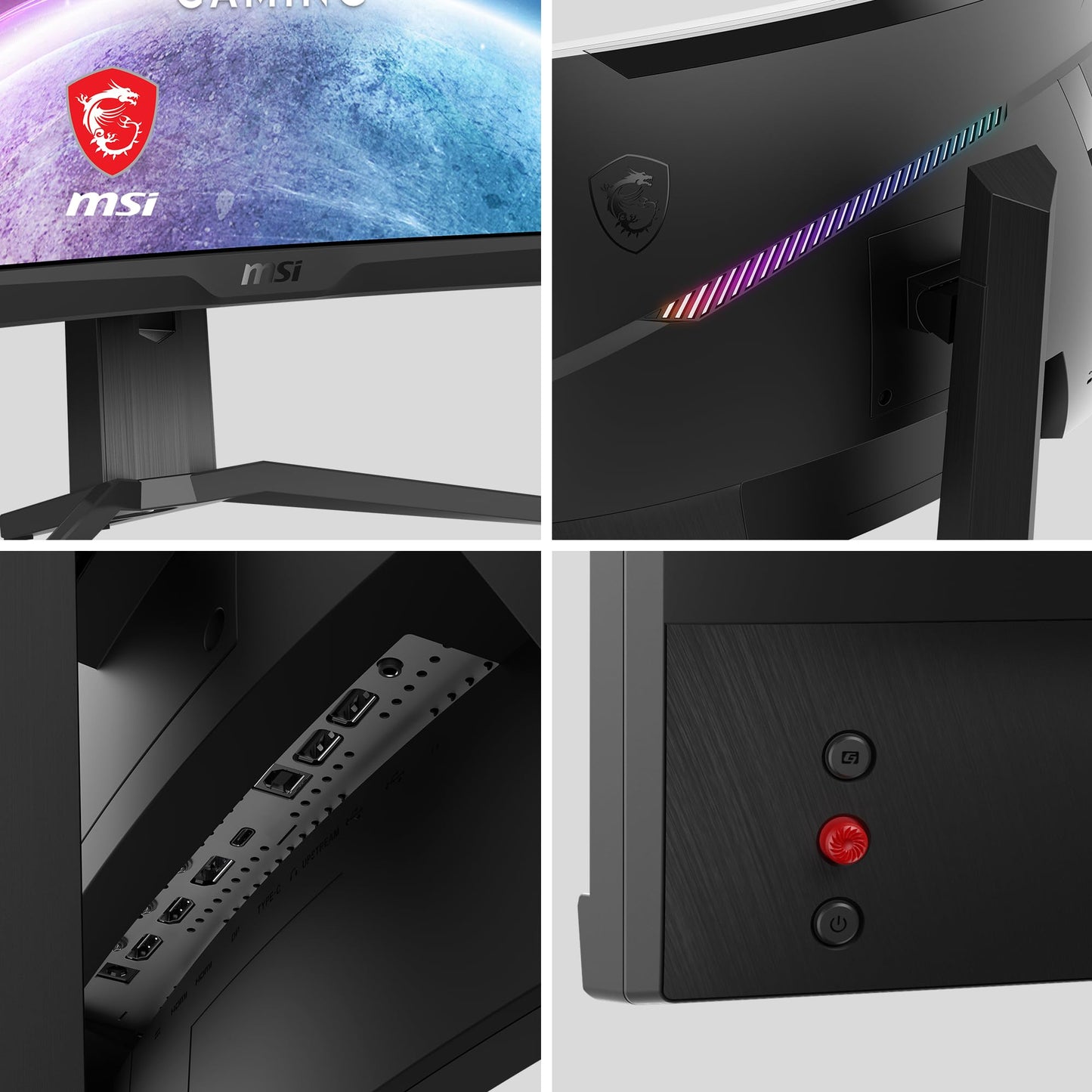 MSI G2422C 23,6 Zoll FHD Curved Gaming Monitor - 1500R 1920 x 1080 VA Panel, 180Hz / 1ms, Adaptive Sync - DP 1.2a, HDMI 2.0b CEC