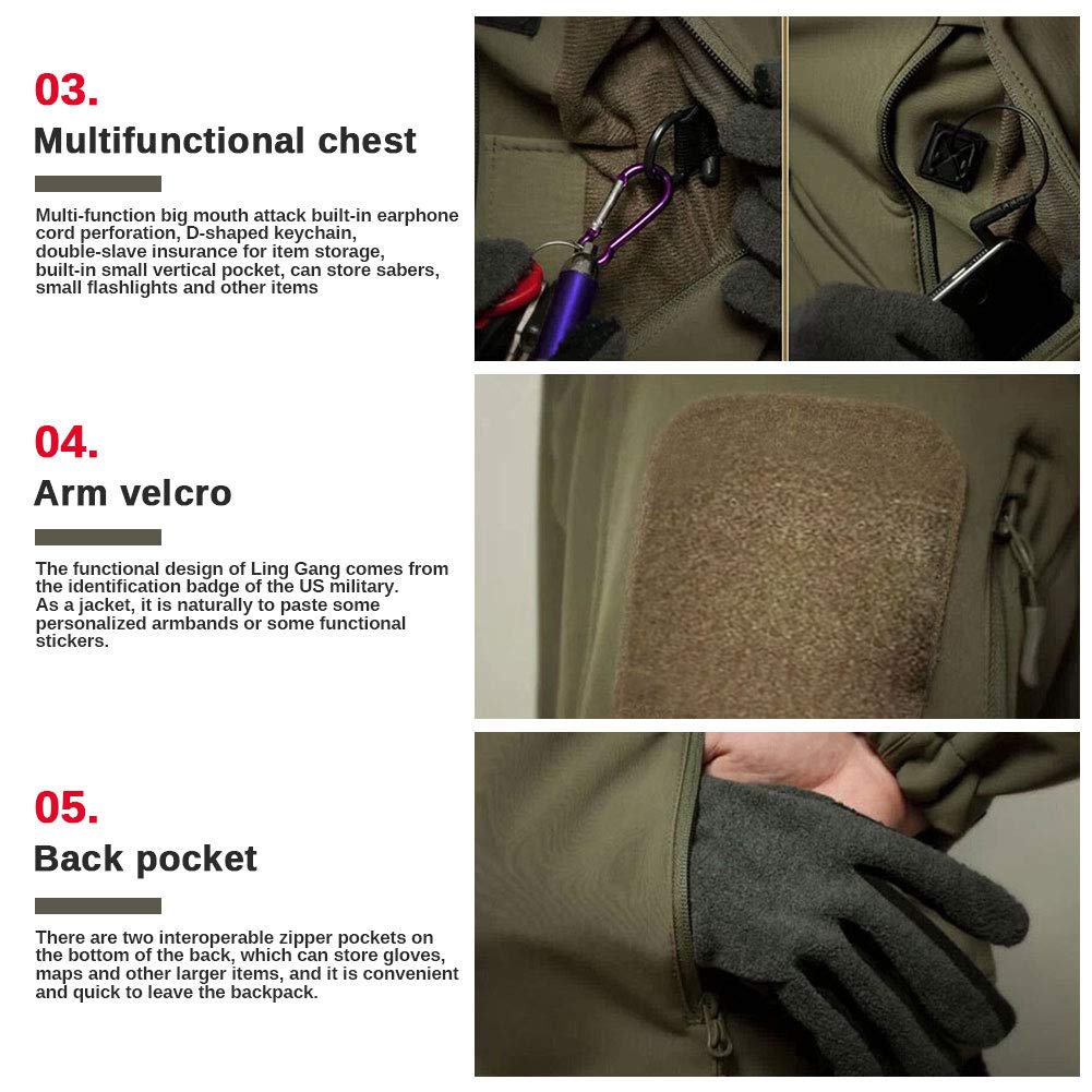 Tactical Men’s Waterproof Softshell Jacket