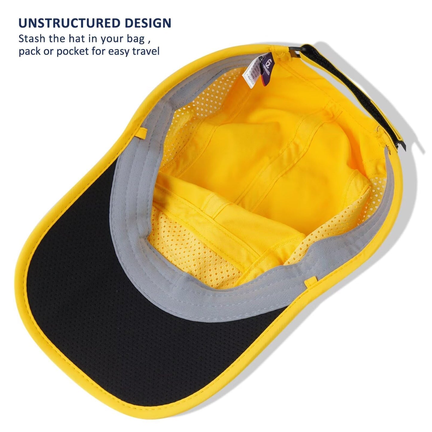 GADIEMKENSD Folding Outdoor Hat UPF 50+ Sun Protection Mesh Sport Hat
