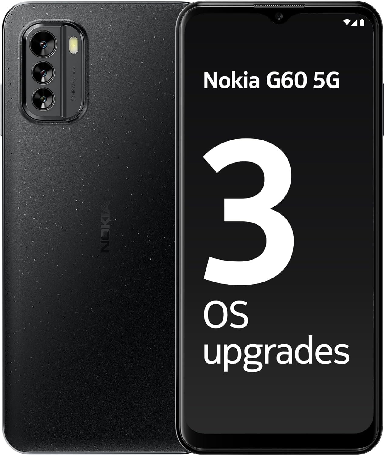 Nokia G60 5G - 6GB/128GB, 50MP Camera, 6.58", Dual SIM, Unlocked, Black