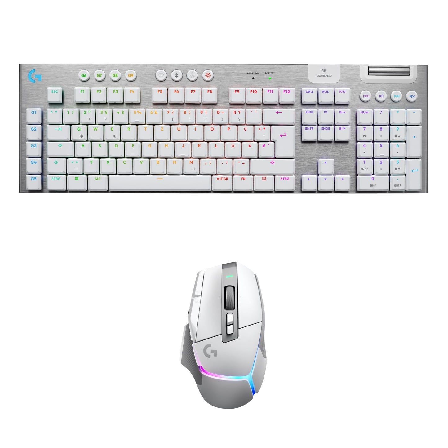 Logitech G502 X Kabelgebundene Gaming-Maus - LIGHTFORCE Hybrid optisch-mechanische Primärschalter, HERO 25K Gaming-Sensor, Kompatibel PC - macOS/Windows - Weiß