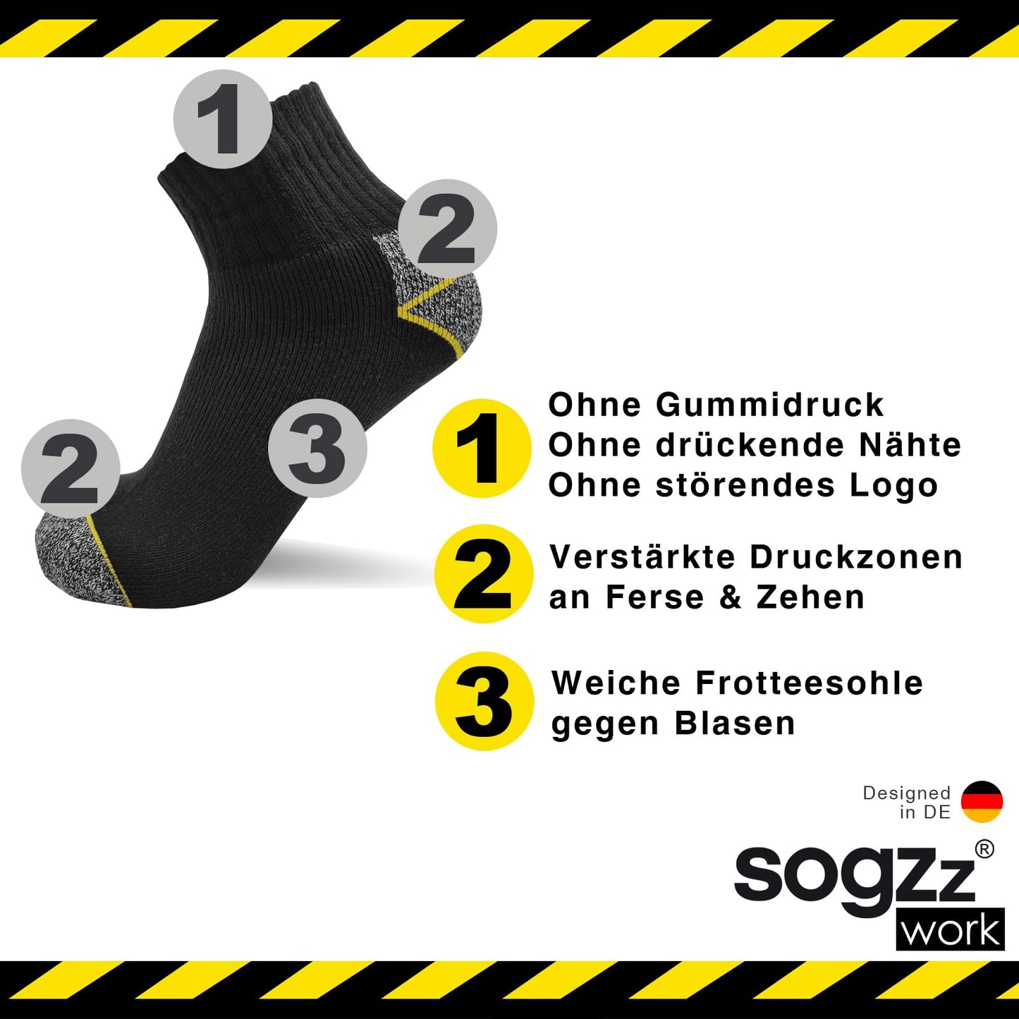 Work Quarter Socks for Men – 6-12 Pairs