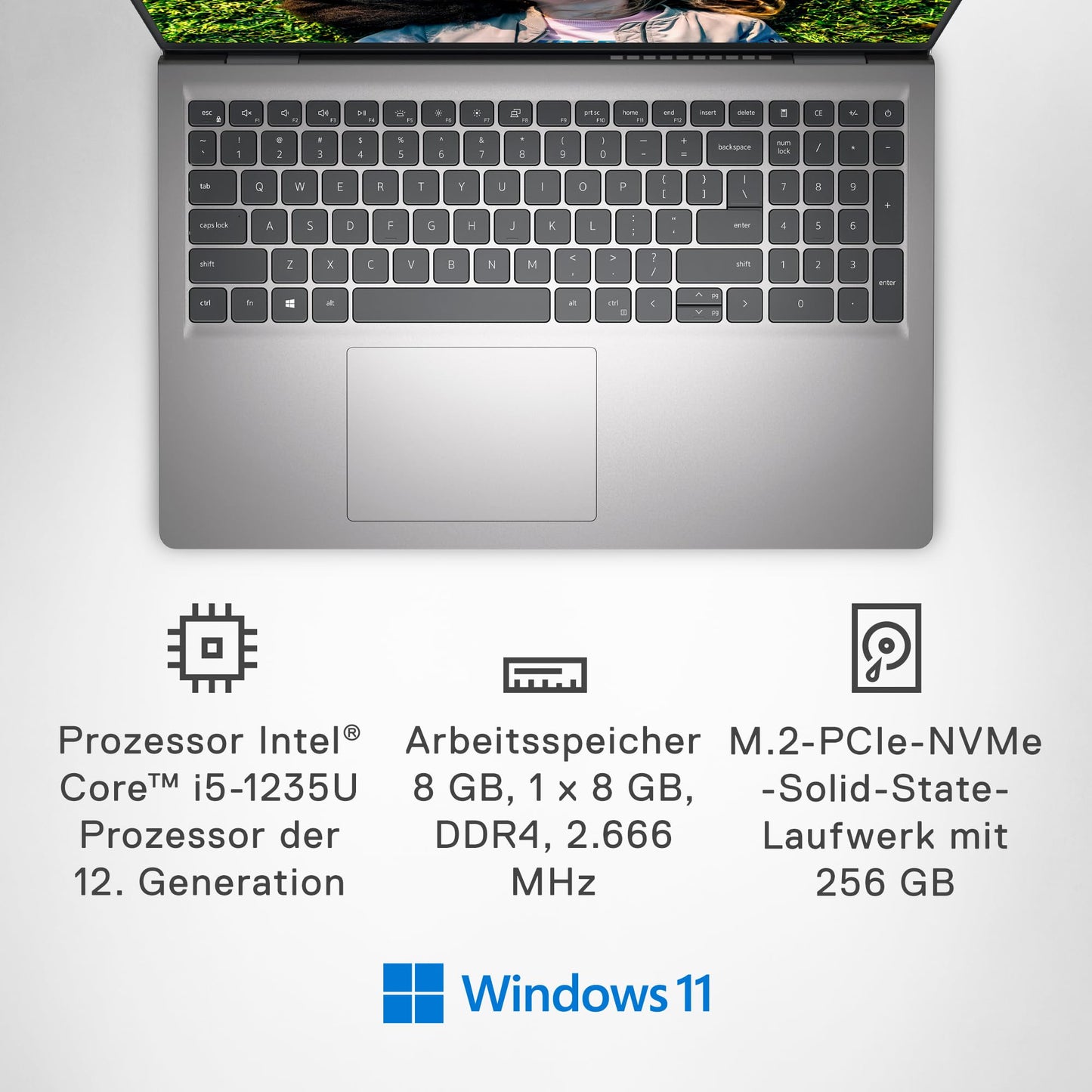 Dell Inspiron 15 3520, 15.6" FHD, Intel UHD Graphics, Windows 11