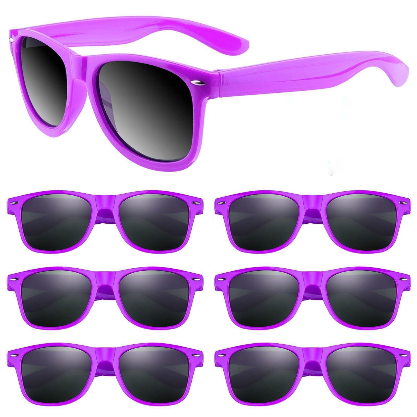 ASTARON Retro Vintage Sonnenbrillen Bulk, 6/12/24/48 Pack polarisiert Günstige Neon Sonnenbrillen Bulk für Frauen und Männer