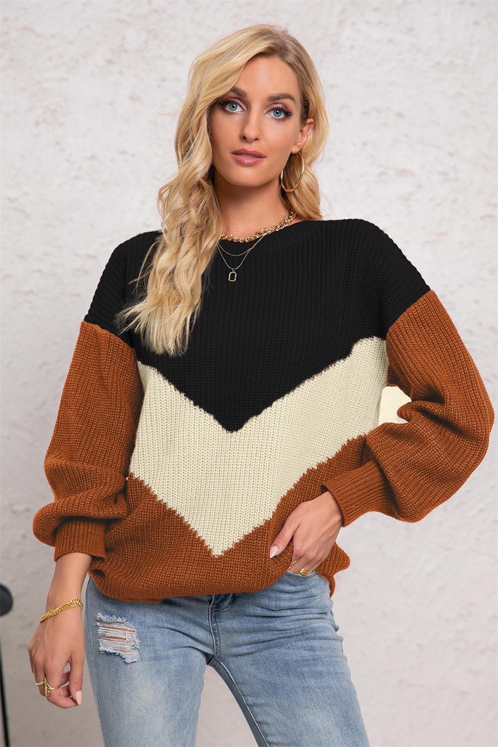 Women’s Colorblock Knit Sweater