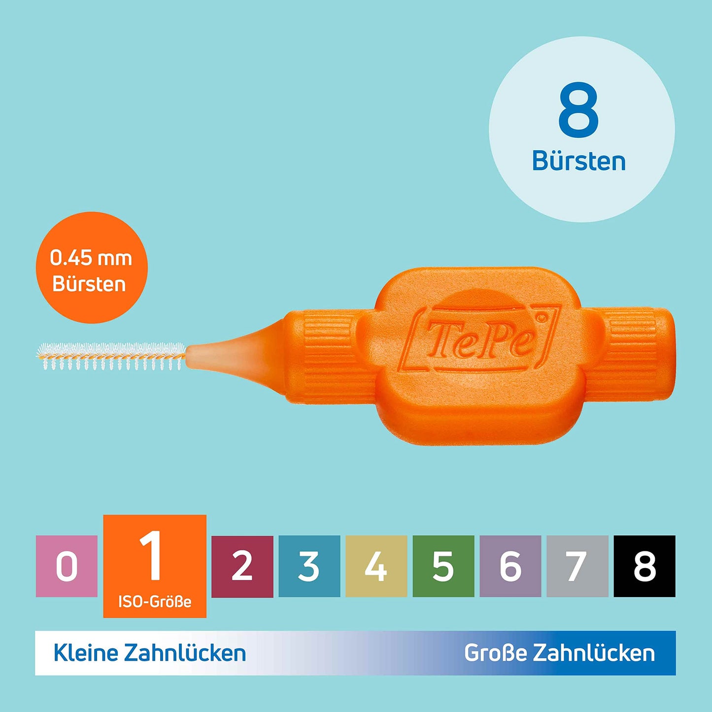 TePe Interdentalbürste, Größe 2, 8 Stück