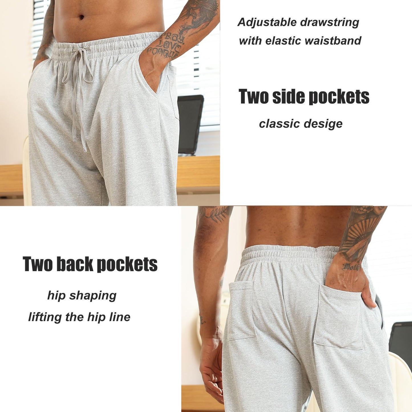Halfword Men’s Jogging Pants – Lightweight Training & Yoga Sweatpants