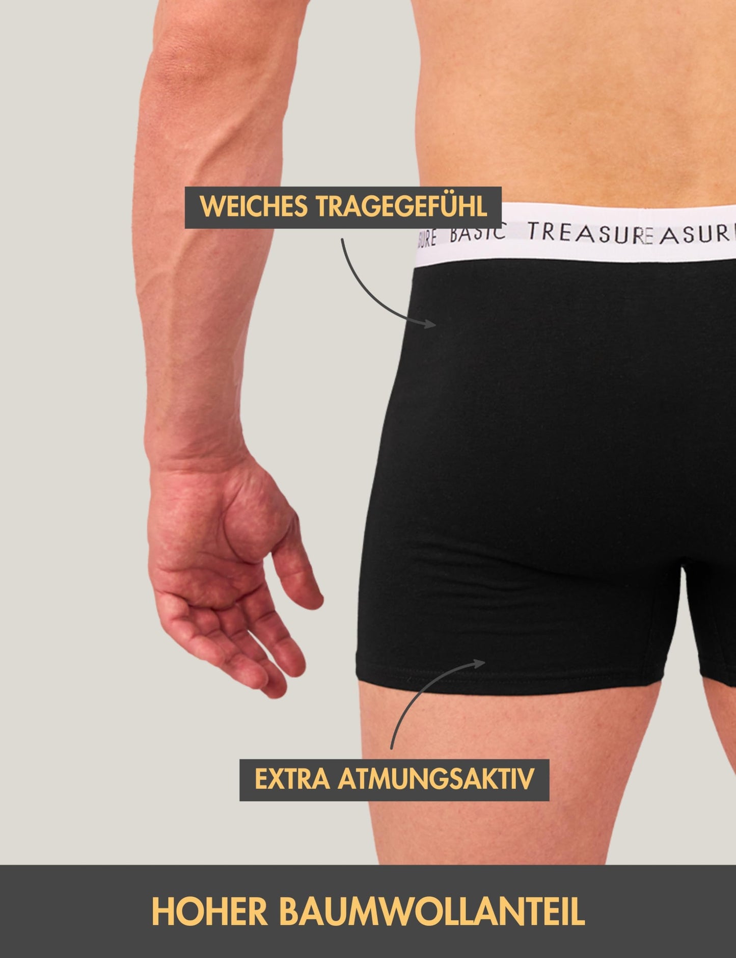 Basic Treasure 8/9-Pack Men’s Boxer Shorts