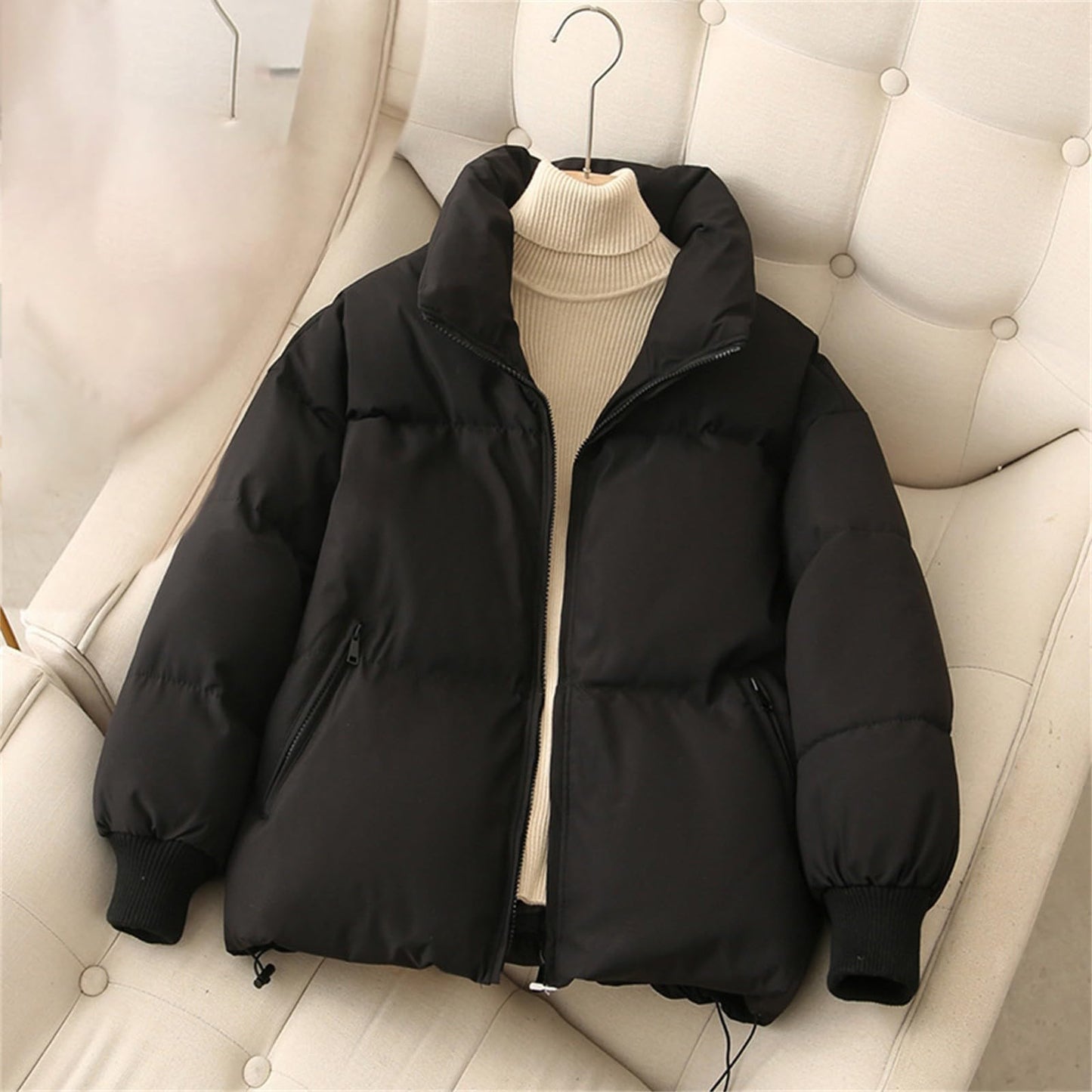 BOTCAM Women’s Puff Parka – Lightweight Puffer Winter Jacket