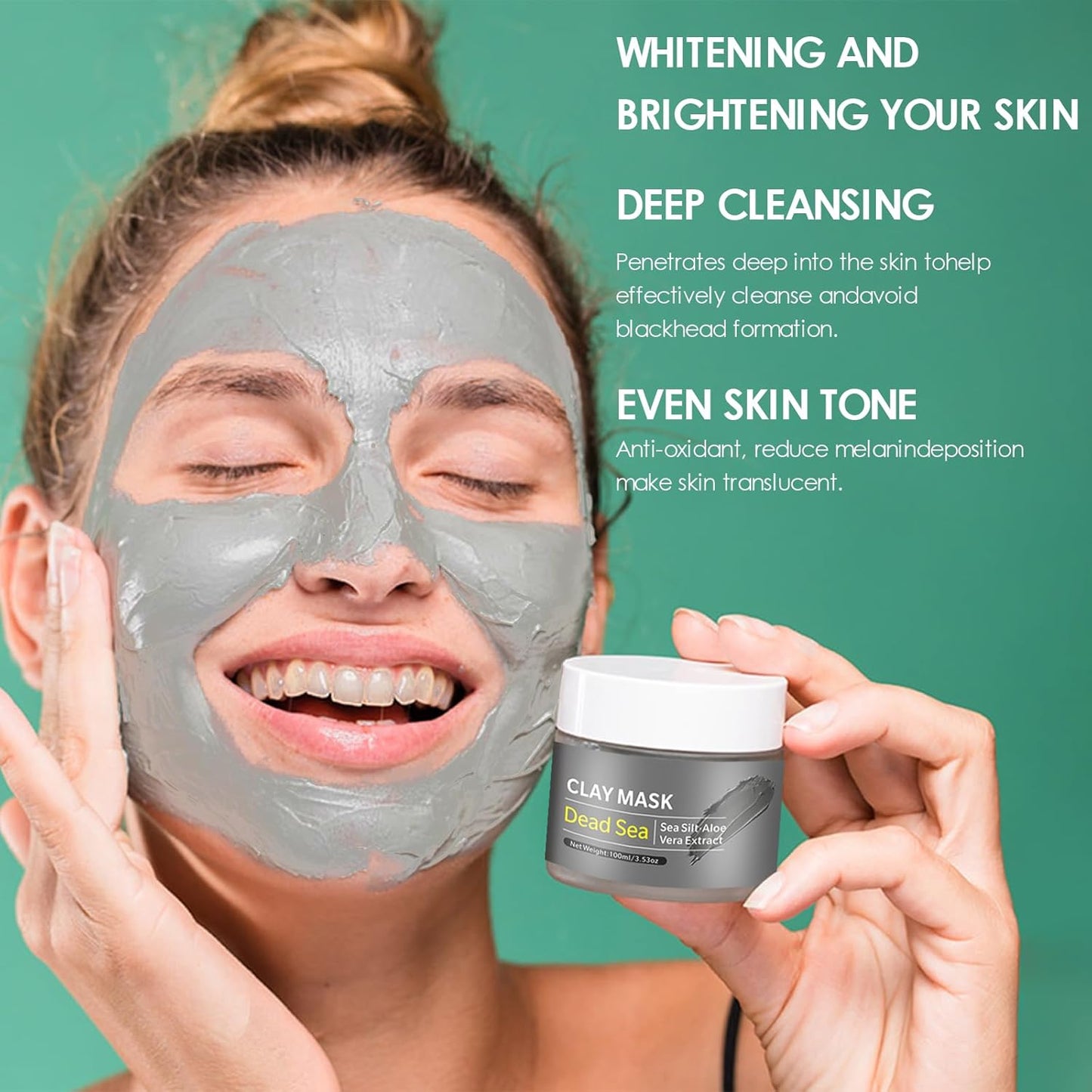 Phomanttonary Pack of 3 Clay Face Masks Kit – 300g