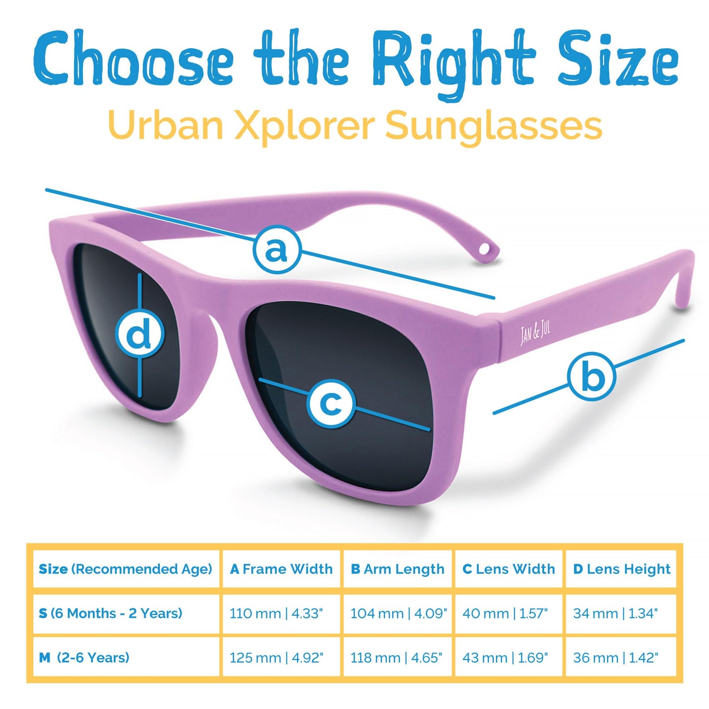 Jan & Jul Kinder UVA UVB-Schutz Flexible Sonnenbrille