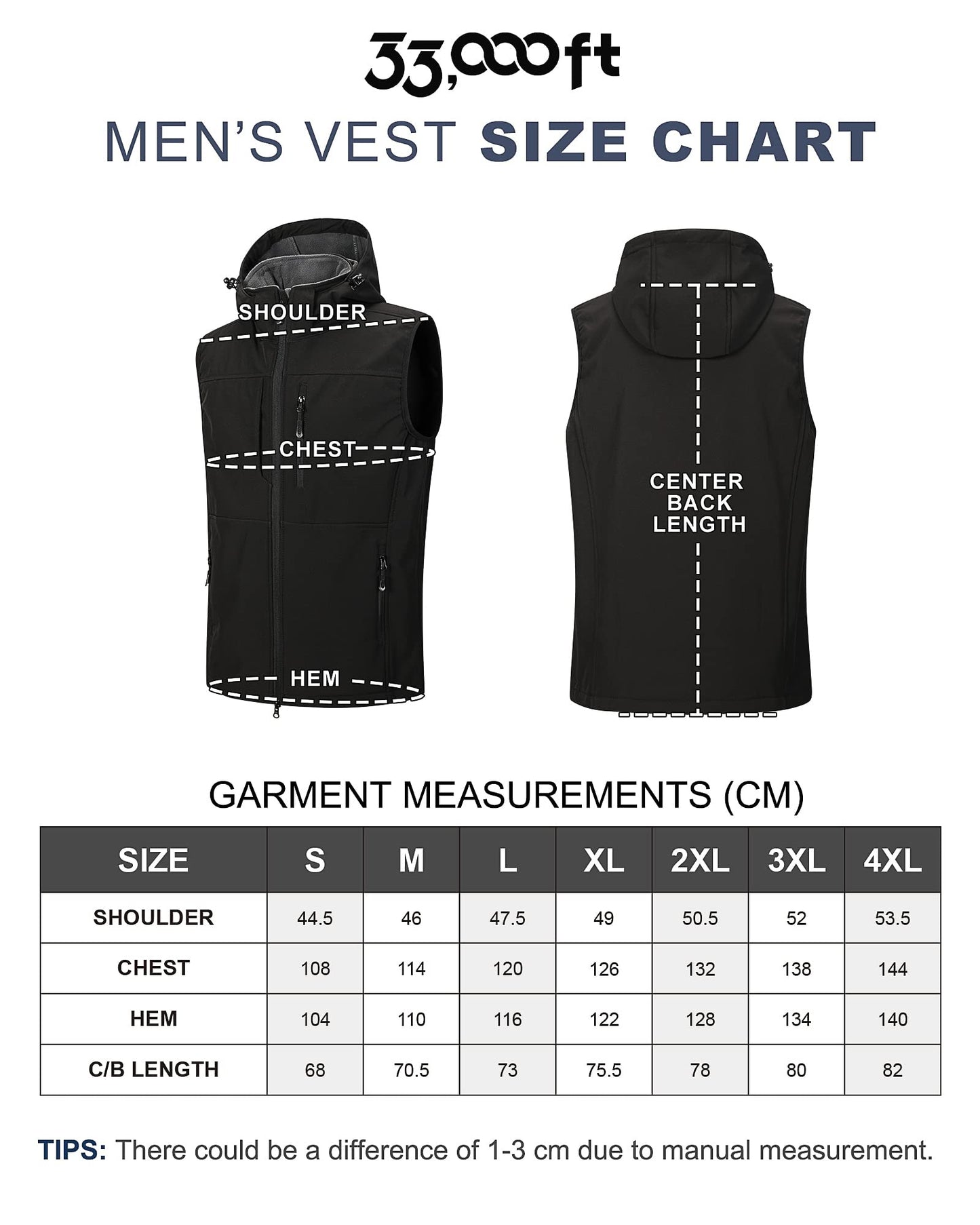 Men’s Outdoor Softshell Vest – Waterproof Sleeveless Jacket