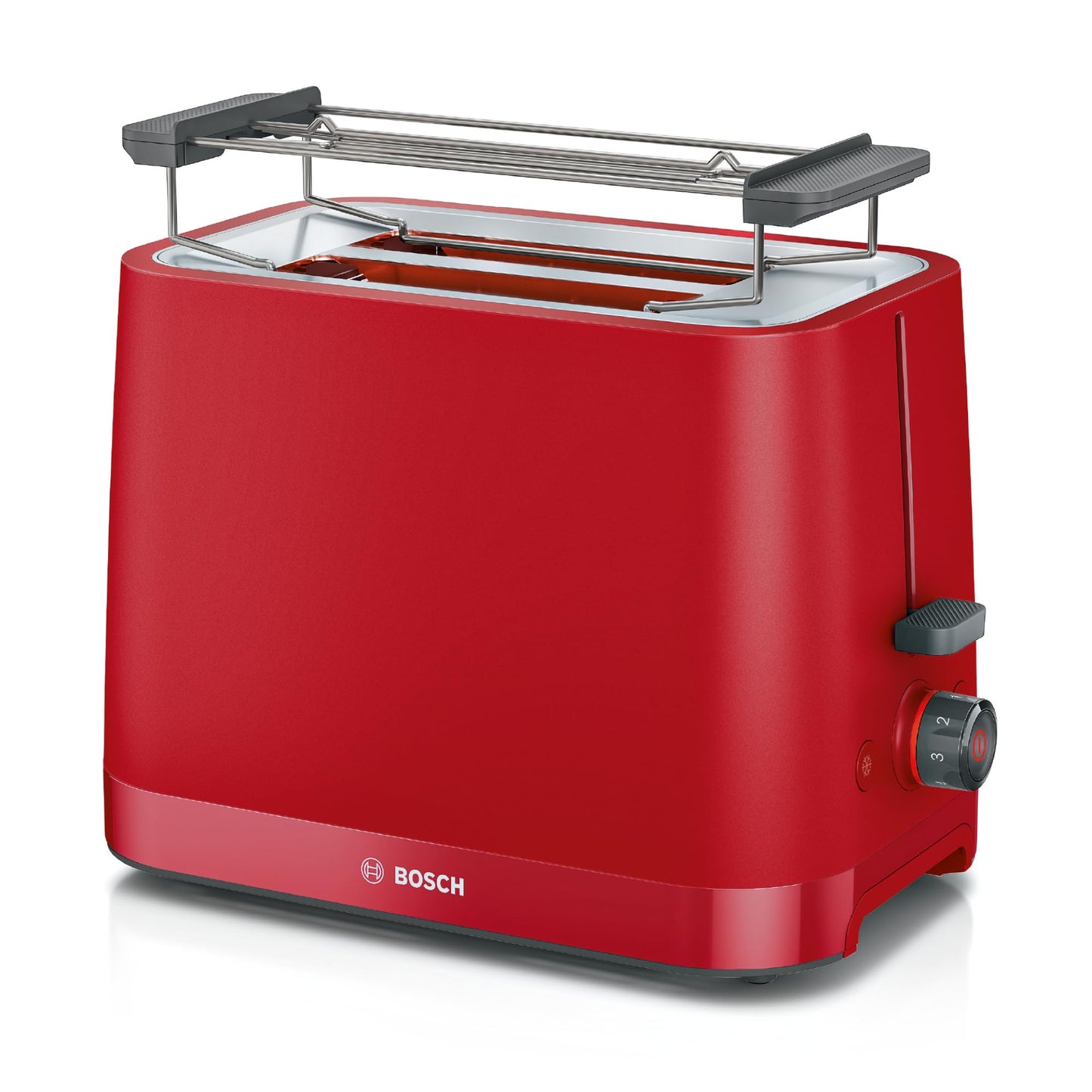 Bosch Kompakt Toaster MyMoment, integrierter Brötchenaufsatz, mit Auftaufunktion, mit Abschaltautomatik, Liftfunktion, Brotzentrierung, perfekt für 2 Scheiben, 800 Watt, Schwarz matt