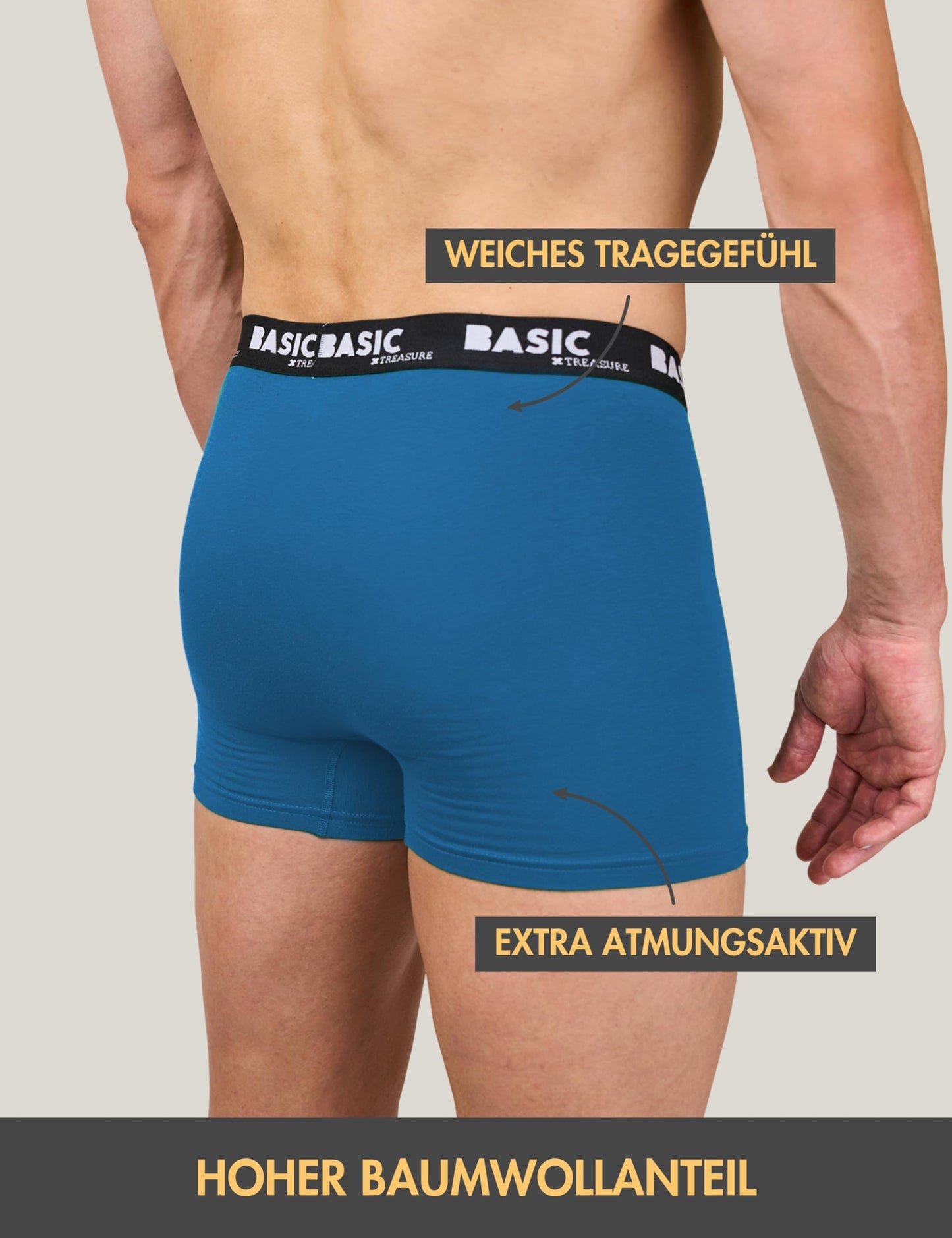 Basic Treasure 8/9-Pack Men’s Boxer Shorts