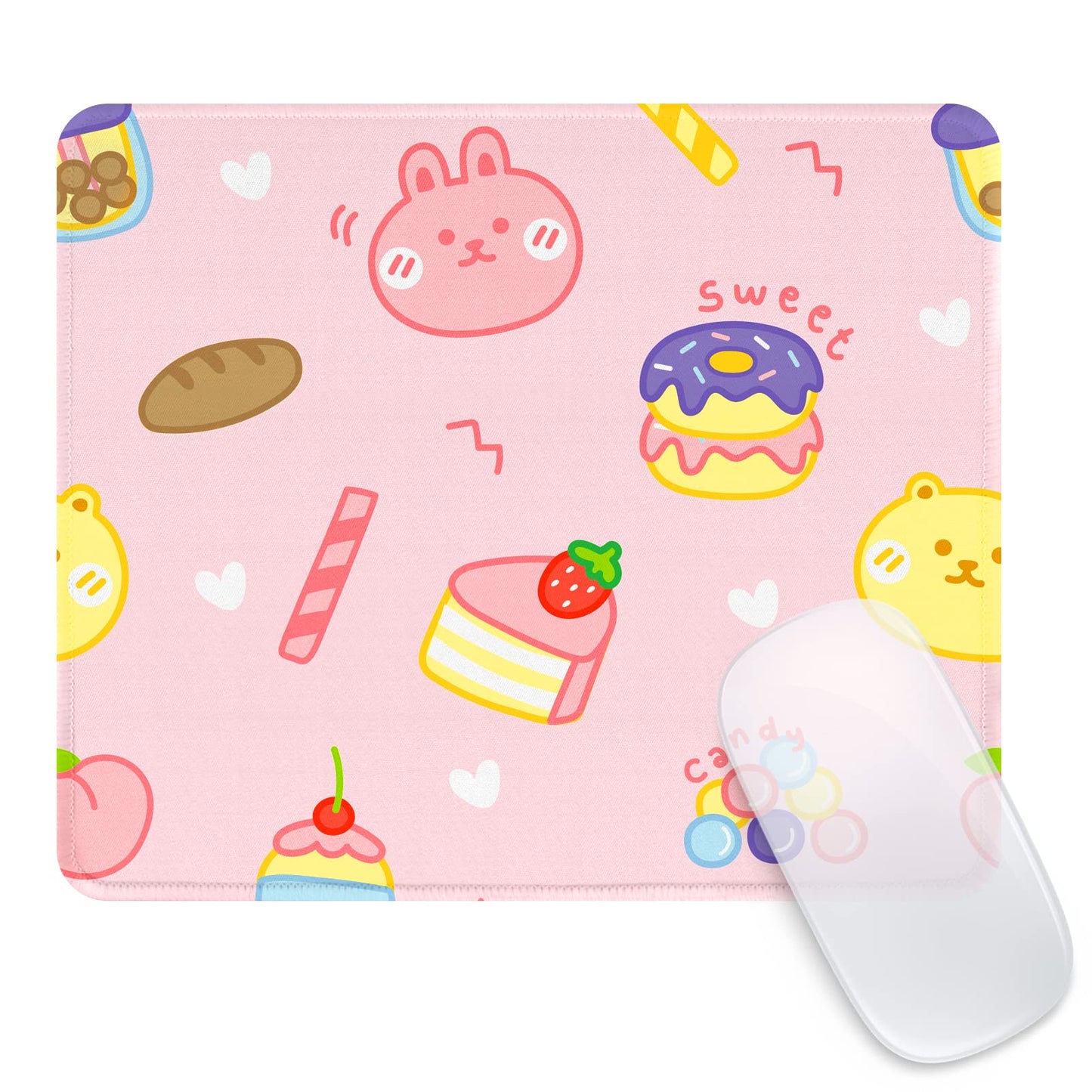 Ksriylm Mauspad,Quadratisches Niedliches Schwarzer Panther Mouse Pad,für Büro und Zuhause,Mousepad mit Motiv,wasserdichtes Mousepad,rutschfeste Gummiunterseite,Computer-Mauspads für kabellose Maus