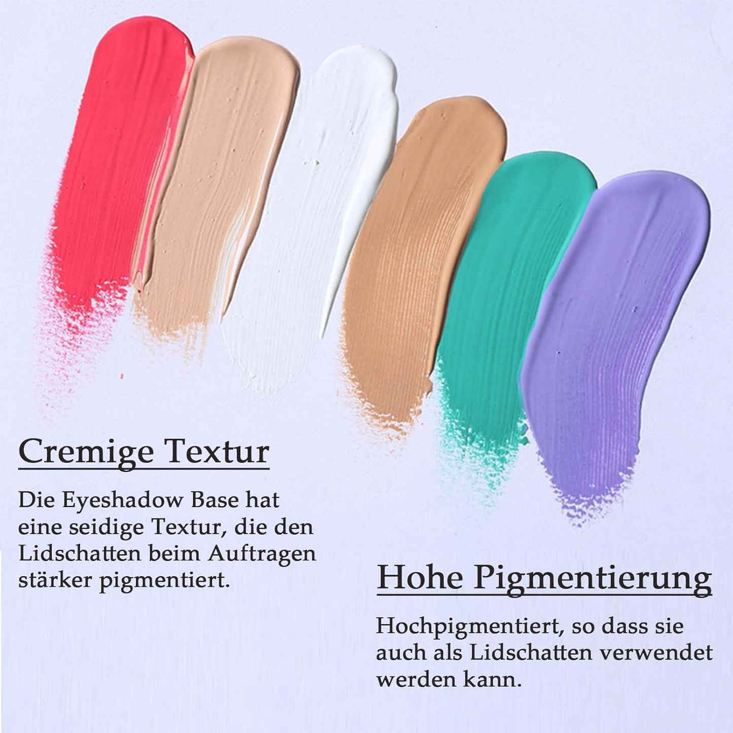 Eyeshadow Primer Base White Smooth Long-Lasting Formula for Intensified Eyeshadow