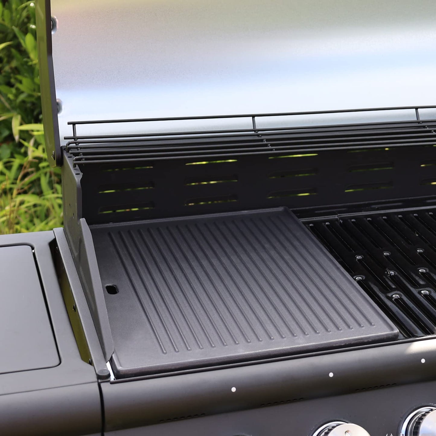 TAINO RED 4+1 Gas Grill Grill Cart BBQ Stainless Steel Burner Gas Grill with Side Burner