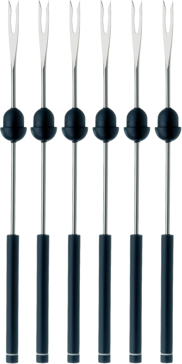 WMF Allegro Fondue-Set 11-teilig, für 6 Personen, mit Brenner und Gabeln, Cromargan Edelstahl, Fonduetopf Induktion, spülmaschinengeeignet
