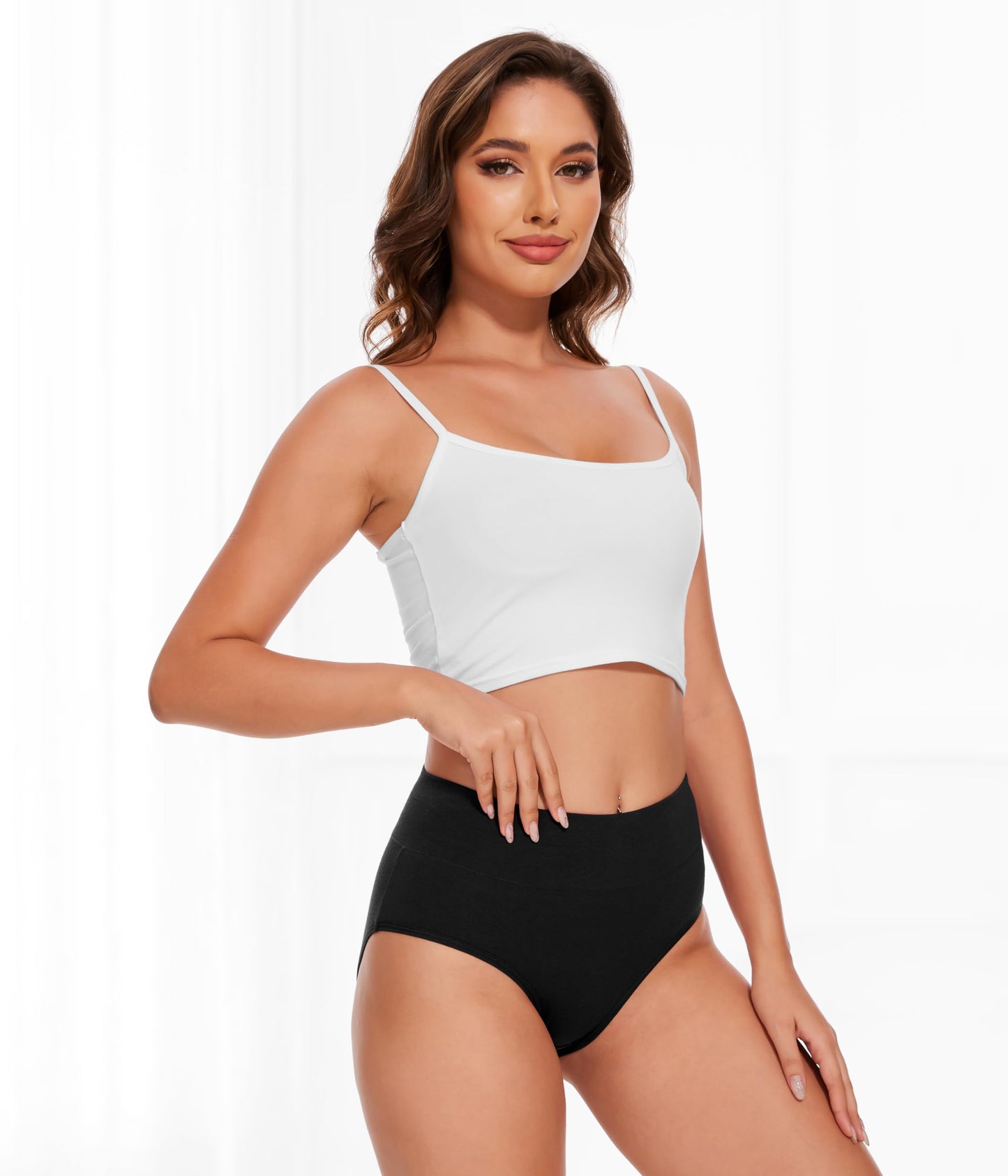 Women’s High Waist Cotton Panties 5-Pack - Sizes S-3XL