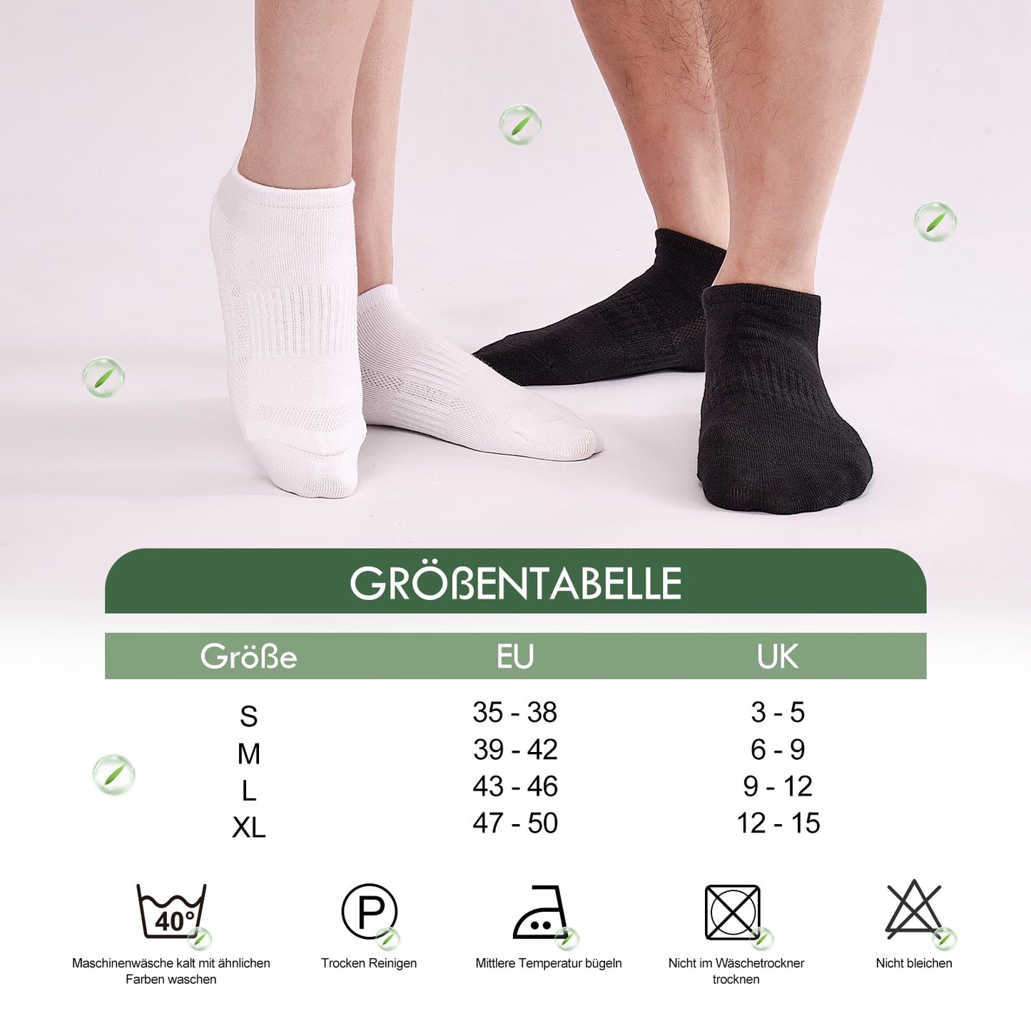 Bamboo Sneaker Socks for Women – 6 Pairs