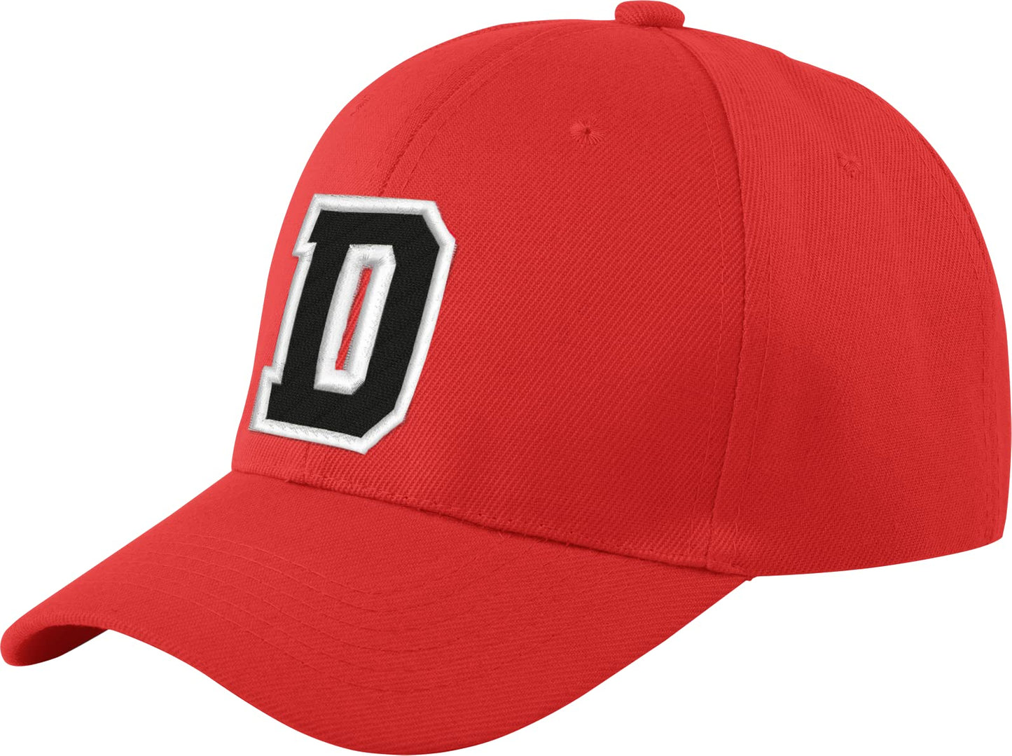 morefaz New Baseballkappe, rot, für Jungen, Mädchen, Kinder, Mütze, Unisex, A-Z, Alphabet