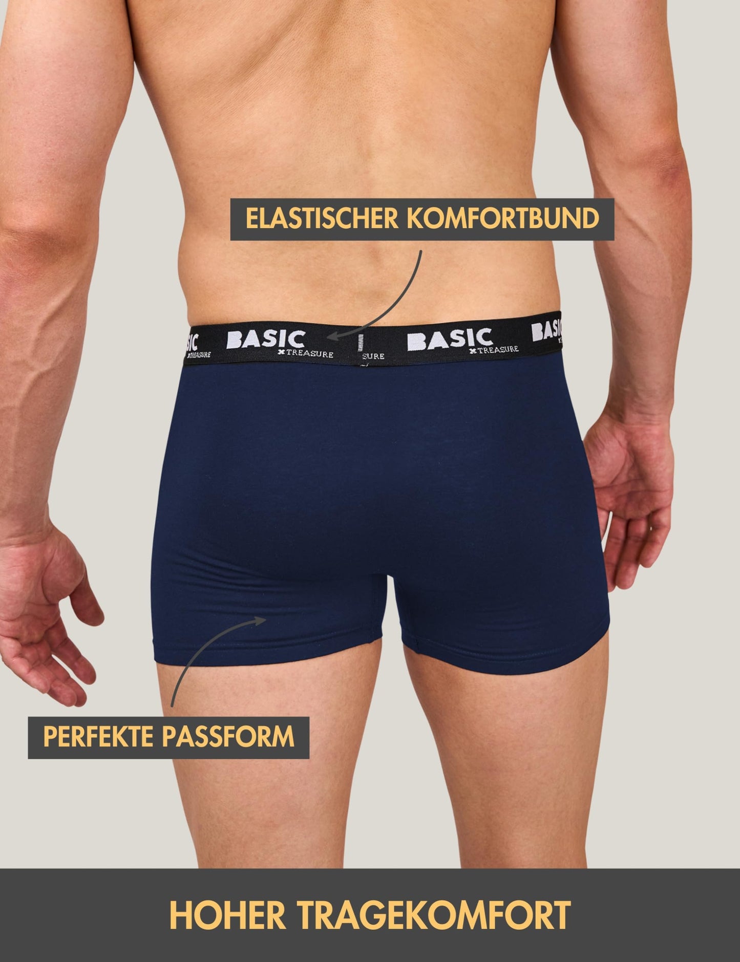 Basic Treasure 8/9-Pack Men’s Boxer Shorts