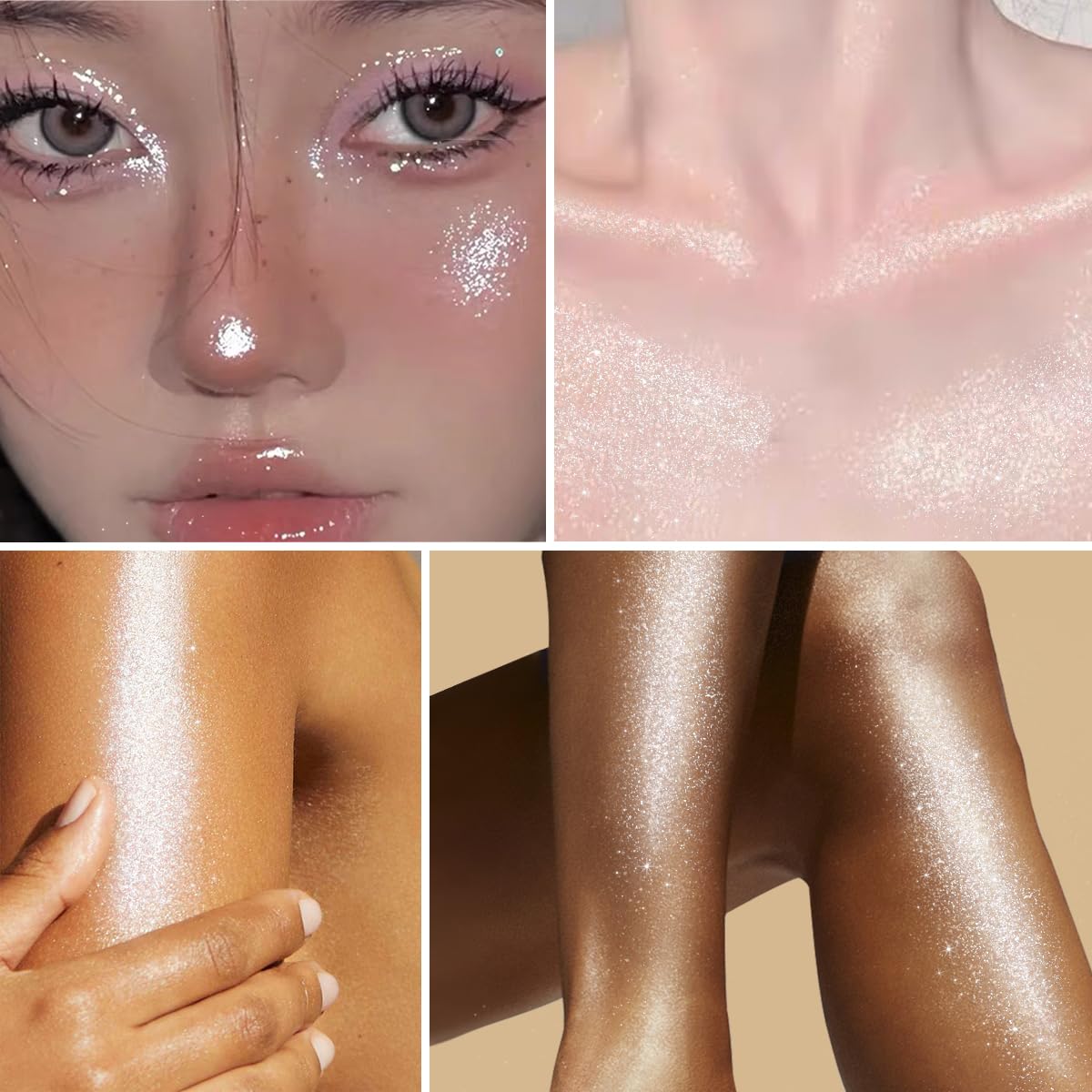 UCANBE Liquid Highlighter – Hydrating Body & Face Luminizer (3 Bottles)