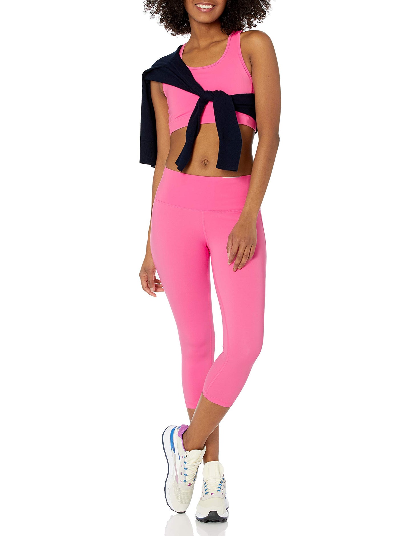 Essentials Women’s Active Sculpt Mid-Rise Capri Leggings