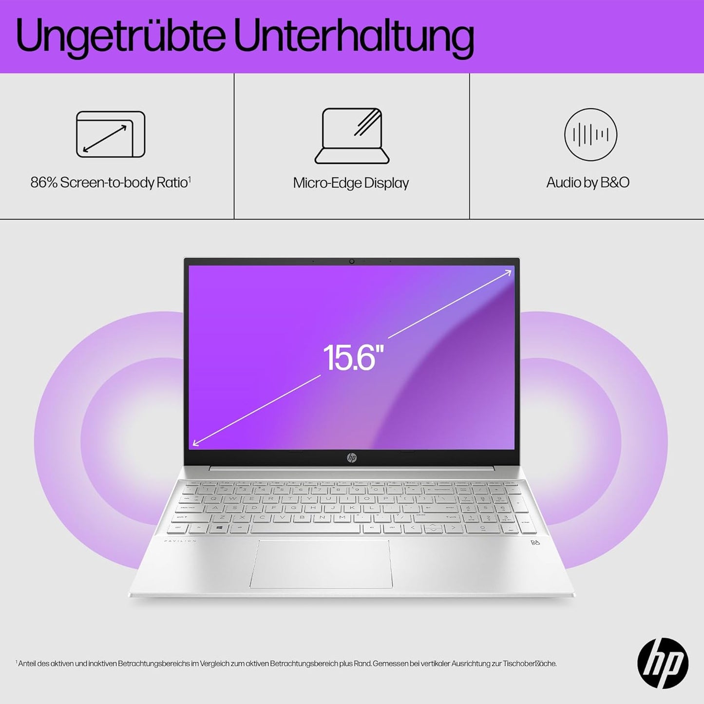 HP Pavilion 15" Laptop, Intel i5, 16GB RAM, 512GB SSD