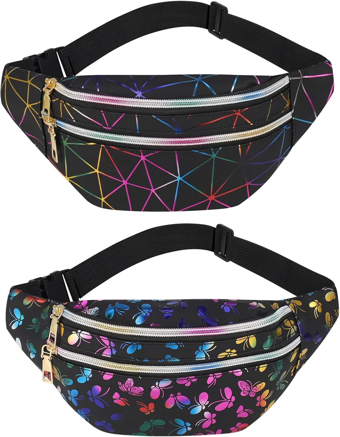 2-Pack Women’s Waterproof Waist Bag – Stylish Fanny Pack