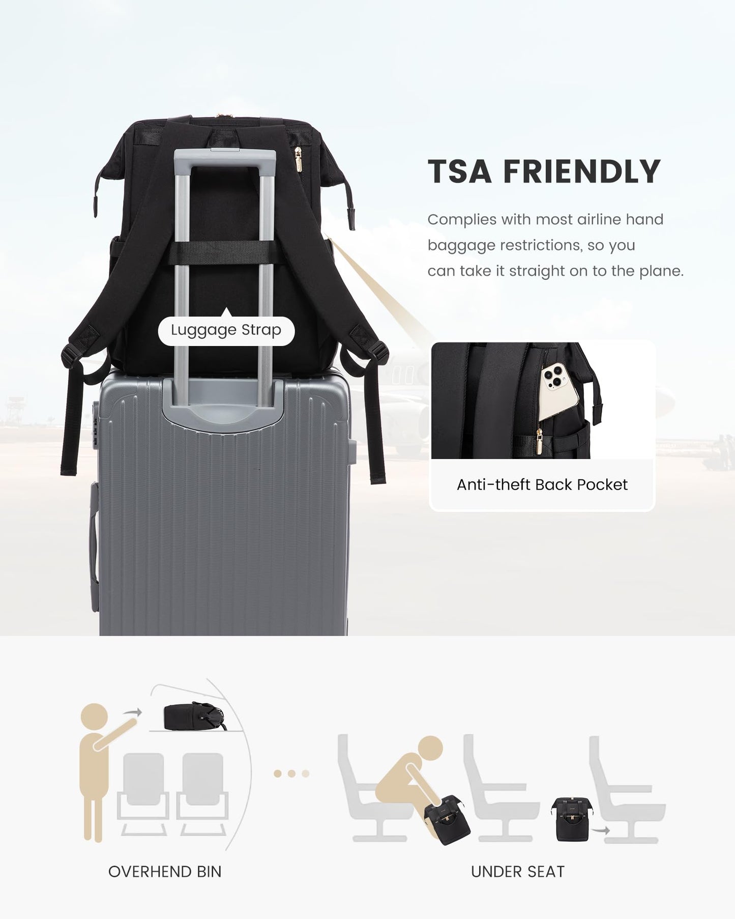 LOVEVOOK Women’s Laptop Backpack