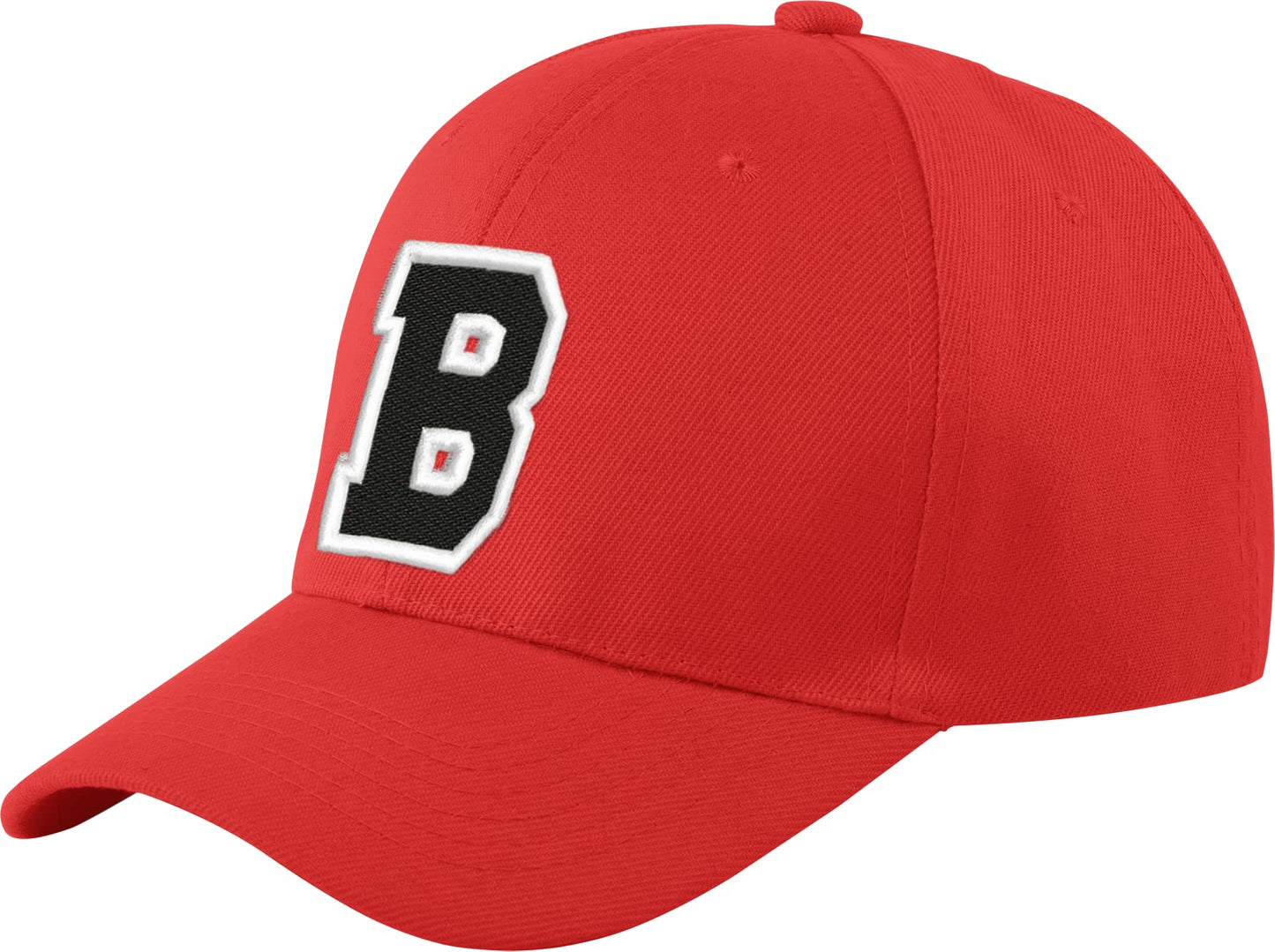 morefaz New Baseballkappe, rot, für Jungen, Mädchen, Kinder, Mütze, Unisex, A-Z, Alphabet
