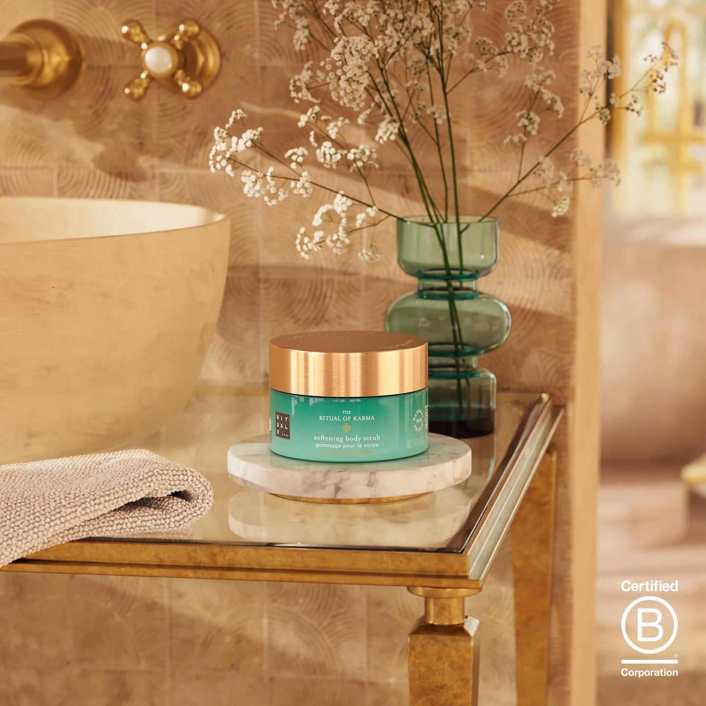 RITUALS Body Scrub The Ritual of Karma Nourishing Body Scrub with Lotus White Tea Salt Sea Minerals