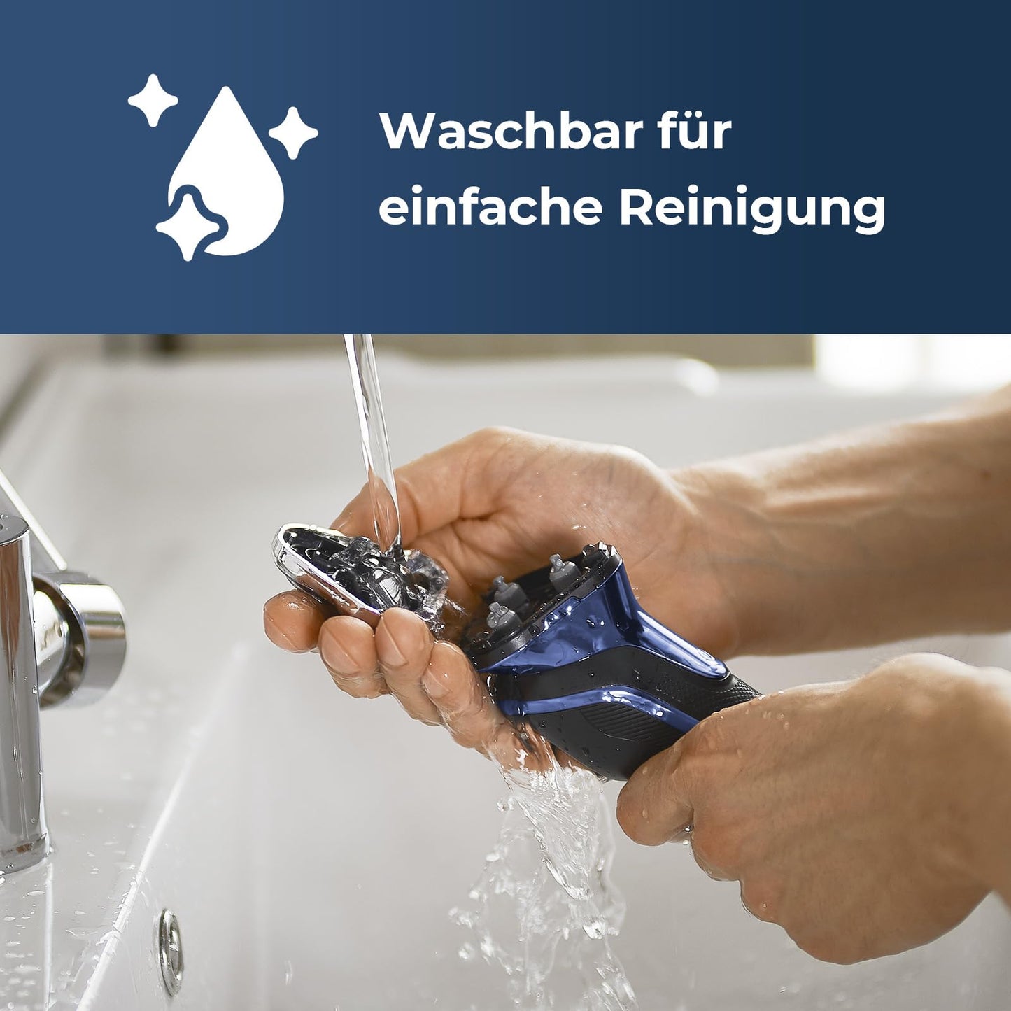 Rasierer Herren Elektrisch, FitSan Einziehbarer Bartschneider, Elektrischer Nass- und Trockenrasierer, Herrenrasierer mit Reiseschloss, Wasserdicht, LED-Anzeige